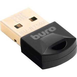 Адаптер USB Buro BU-BT502 Bluetooth 5.0+EDR class 1.5 20м черный аудио адаптер bluetooth wireless music receiver usb aux yet m1