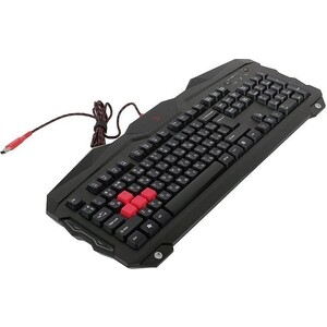 Клавиатура A4Tech Bloody B210 черный USB for gamer LED