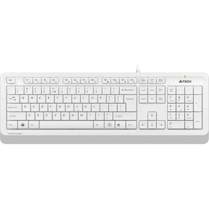 Клавиатура A4Tech Fstyler FK10 белый/серый USB числовой блок a4tech fstyler fk13 белый usb slim для ноутбука