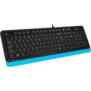 Клавиатура A4Tech Fstyler FK10 черный/синий USB беспроводная клавиатура a4tech fstyler fbk30 white 1678660