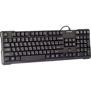 Клавиатура A4Tech KR-750 черный USB клавиатура defender 1 hb 420 ru проводная мембранная 107 клавиш usb 1 5 м черная