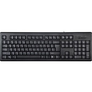 Клавиатура A4Tech KR-83 черный USB клавиатура defender 1 hb 420 ru проводная мембранная 107 клавиш usb 1 5 м черная