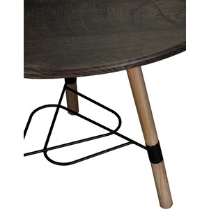 Стол журнальный Мебелик Лючия 2104 черный, бук, дуб маррон (П0004582)