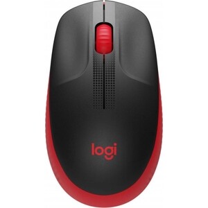 Мышь Logitech M190 красный/черный оптическая (1000dpi) беспроводная USB (2but) мышь oklick 806g красный оптическая 3200dpi usb 8but 1431646