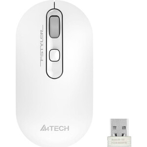 Мышь A4Tech Fstyler FG20 белый оптическая (2000dpi) беспроводная USB для ноутбука (4but) ножки для мыши pulsar белый gmosgw