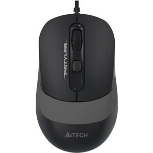 Мышь A4Tech Fstyler FM10 черный/серый оптическая (1600dpi) USB (4but) Fstyler FM10 черный/серый оптическая (1600dpi) USB (4but) - фото 1