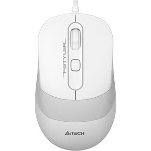 Мышь A4Tech Fstyler FM10 белый/серый оптическая (1600dpi) USB (4but) письменный стол снежок 2 1600×600×750 мм белый