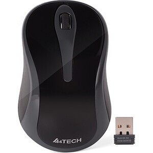 Мышь A4Tech V-Track G3-280A серый/черный оптическая (1000dpi) беспроводная USB (3but) настольный компьютер asus g10ce 51040f009w серый 90pf02t1 m00a90