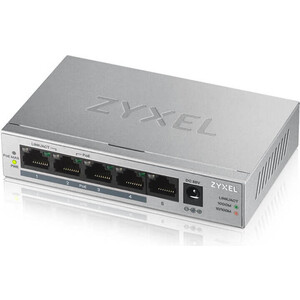 Коммутатор ZyXEL GS1005HP-EU0101F 5G 4PoE+ 60W неуправляемый
