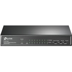 Коммутатор TP-Link TL-SF1009P (9 портов Ethernet 10/100 Мбит/сек, PoE: 8шт.х30 Вт (макс. 65Вт)) (TL-SF1009P) коммутатор d link dgs 1210 12ts me b1a