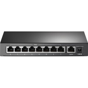 Коммутатор TP-Link TL-SF1009P (9 портов Ethernet 10/100 Мбит/сек, PoE: 8шт.х30 Вт (макс. 65Вт)) (TL-SF1009P)