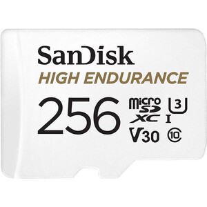 Sandisk microSDXC 256Gb Class 10 Ultra UHS-I U3 V30 High Endurance Video Monitoring Cards (SDSQQNR-256G-GN6IA)