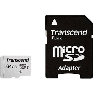 Карта памяти Transcend microSDXC 64Gb Class10 TS64GUSD300S-A + adapter скорость чтения карт lexar tf 95 мб с скорость записи 20 мб с micro sdhc class10 карты памяти uhs i u1 v10 a1 512 гб