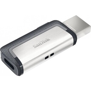 Флеш-диск Sandisk 128Gb Ultra Dual SDDDC2-128G-G46 USB3.0 серый/узор флешка sandisk cruzer ultra flair 128 гб sdcz73 128g g46