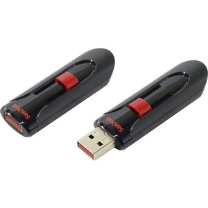 Флеш-диск Sandisk 256Gb Cruzer Glide black USB2.0 (SDCZ60-256G-B35) флеш накопитель netac us2 usb 3 2 256gb nt03us2n 256g 32sl