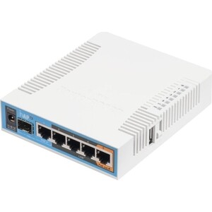 Роутер MikroTik hAP ac (RB962UIGS-5HACT2HNT) AC1750 10/100/1000BASE-TX/SFP маршрутизатор mikrotik cloud core router ccr2004 1g 12s 2xs