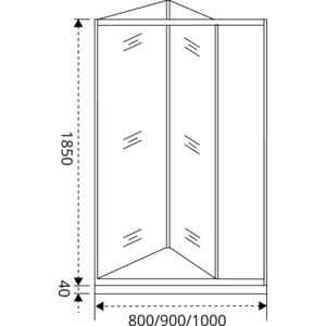 Душевая дверь Good Door Infinity SD-90-C-CH 90х185 прозрачная, хром (ИН00050)