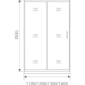 Душевая дверь Good Door Jazz WTW-110-B-BR 110х185 тонированная, бронза (ДЖ00031)