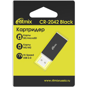 USB-картридер Ritmix CR-2042 black