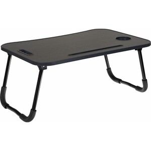 Стол складной с подстаканником Bradex Лайт темное дерево/черный (TD 0727) придиванный столик bradex