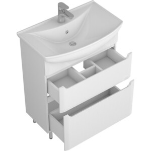 Мебель для ванной Uncoria Делия 65 с ящиками, белая