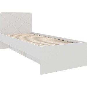 Кровать 80 Это мебель Абрис ПМ-332.01 исп.2 белый глянец кровать ника 1 6 м спальня вегас белый глянец