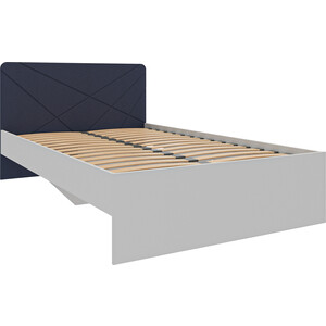 Кровать 120 Это мебель Абрис ПМ-332.02 исп.2 дуб адриатика синий/белый ящик зимний yugana двухсекционный серо синий