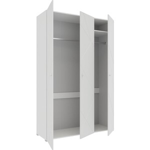 Шкаф комбинированный (с 3 дверьми) Это мебель Абрис ПМ-332.25 исп.1 белый глянец