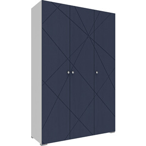 Шкаф комбинированный (с 3 дверьми) Это мебель Абрис ПМ-332.25 исп.2 дуб адриатика синий/белый шкаф комбинированный с 2 дверьми это мебель абрис пм 332 22 исп 2 дуб адриатика синий белый