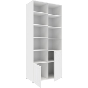 Шкаф комбинированный с 2 дверьми Это мебель Бискотти ПМ-332.22 исп.2 белый