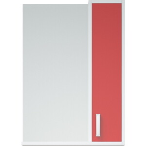 Зеркало-шкаф Corozo Колор 50 красный/белый (SD-00000697) зеркало шкаф corozo мирра 105х81 белый sd 00001545
