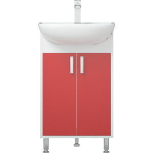 Мебель для ванной Corozo Колор 50 красный/белый