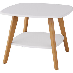 Стол журнальный Мебелик Хадсон белый стол журнальный приставной мебелик неро 2 дуб натуральный п0005629
