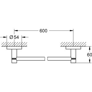 Полотенцедержатель Grohe Essentials никель глянец (40366BE1)