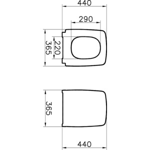 Сиденье-микролифт Vitra Metropole белый (122-003-009)