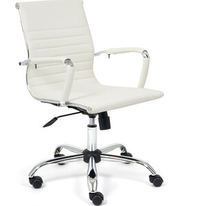 Компьютерное кресло TetChair Urban-low кож/зам, белый 36-01 компьютерное кресло woodville lody 1 фиолетовое черное