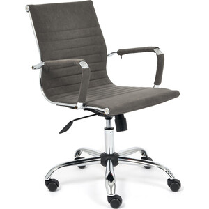 Компьютерное кресло TetChair Urban-low флок, серый 29 кресло tetchair fly ткань серый 207 2603 20602