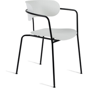 Кресло TetChair Van hallen (mod. 2433) пластик/металл белый/черный