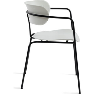 Кресло TetChair Van hallen (mod. 2433) пластик/металл белый/черный