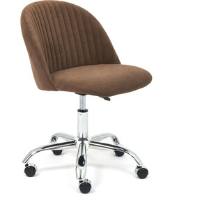 Компьютерное кресло TetChair Melody флок коричневый 6 стул tetchair flair mod 9020 экокожа металл коричневый 1