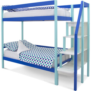 Бельмарко Детская двухярусная кровать Svogen мятно-синий