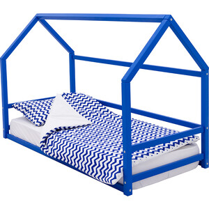 Детская кровать-домик Бельмарко Монтессори Svogen синий