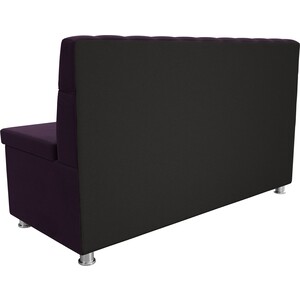 Кухонный прямой диван АртМебель Вента велюр фиолетовый