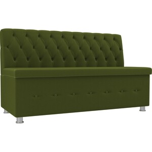 Кухонный прямой диван АртМебель Вента микровельвет зеленый кресло артмебель норден микровельвет зеленый