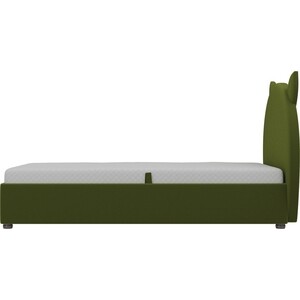 Детская кровать АртМебель Бриони микровельвет зеленый