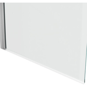 Шторка для ванной Bravat Alfa 70х150 профиль матовый алюминий, стекла прозрачные (BG070.1500AM)