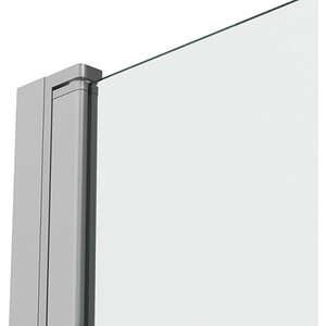 Шторка для ванной Bravat Alfa 70х150 профиль матовый алюминий, стекла прозрачные (BG070.1500AM)