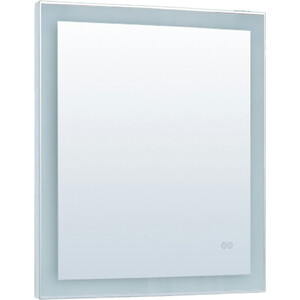 Зеркало Aquanet Алассио 70х85 с подсветкой и подогревом (249344) зеркало для ванной монако dsmk80 с подсветкой сенсорное с подогревом 67x80 см