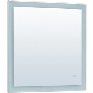 Зеркало Aquanet Алассио 90х85 с подсветкой и подогревом (249346) зеркало для ванной монако dsmk80 с подсветкой сенсорное с подогревом 67x80 см