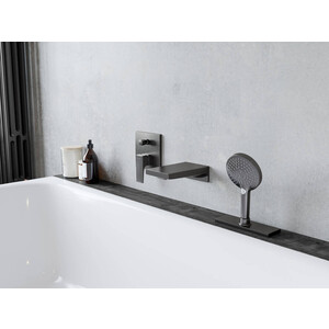 Смеситель для ванны Hansgrohe Metropol с механизмом, черный матовый (32545670, 1800180)